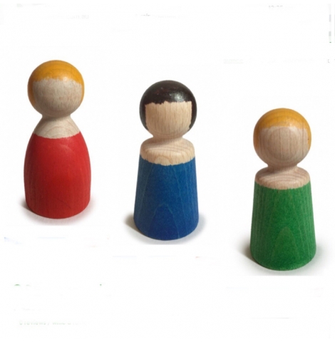 PAPOOSE - wooden dolls, 7cm